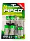 Pifco 4pk AA 2500mAh Rechargeable Batteries & Convertor thumbnail-1