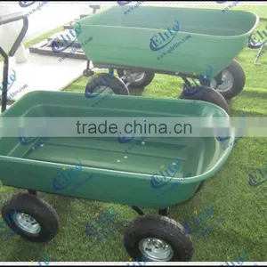 New 600 Lbs Steel Poly Rolling Garden Yard Utility Dump Tool Cart , Garden Dump Wagon thumbnail-1