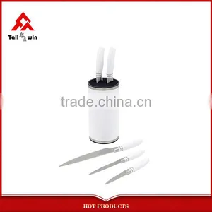 Newest Pass Food Test Wooden Stand Kitchen Knife Set thumbnail-1