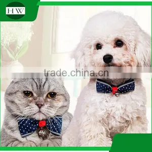Wholesale Cat Accessories Cute Cheap Cat Bow Tie Collar & Dog Bow Tie Collar & Fashion Pet Tie With Collar Q thumbnail-3