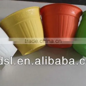 Round Flowerpot,plastic Urns,planter Pot With Different Colour thumbnail-1