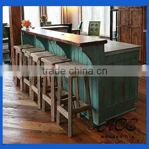 Wooden Stool Vintage Customization Design Stool For Bar Rustic Pub Stools thumbnail-1