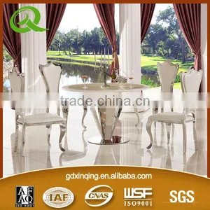 TH371 Tempered Glass Top Round Dining Table on Sale thumbnail-4