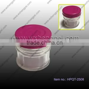 Cleverish Portable Cute Transparent Red Lid Plastic Storage Jewelry Wedding Jar Kit thumbnail-1