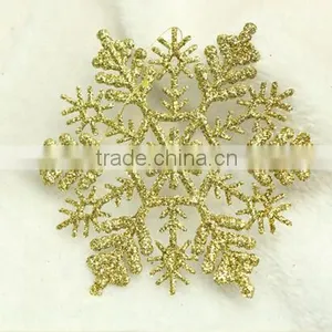 15051809 Hanging Cheap Christmas Plastic Glitter Snowflake thumbnail-1