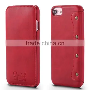 New Product Wallet Flip PU Leather Mobile Phone Case for IPhone 7 thumbnail-1