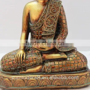 Resin Indoor Buddha Figurine Thai Gold Buddha Statues thumbnail-4