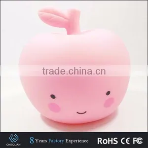 Small Cute Apple Shape LED Kids Night Light With Battery thumbnail-4