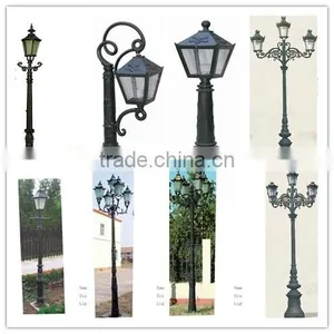 China Supplier 3.6 m Height Antique Cast Iron Lamp Post With Lamp on Top thumbnail-2