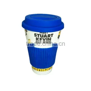 Customized OEM Available Diswasher Safe Bamboo Fibre Wholesale Coffee Cup thumbnail-2