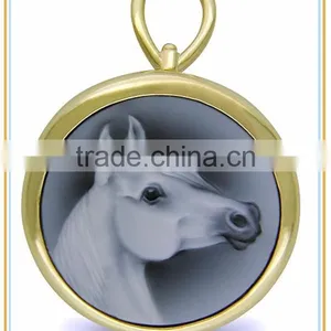 Custom Decorative Relief Miniature Resin Horse Head Cameo thumbnail-1
