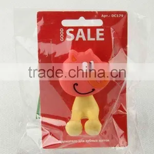 Sucker Type Pig Shaped Plastic Bathroom Accessories/toothbrush Holder thumbnail-1