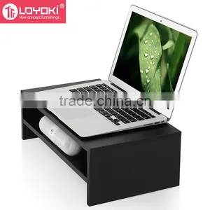 MDF Wood Computer Monitor Riser 16.7 Inch Monitor Stand Save Space Computer Monitor Stand thumbnail-4