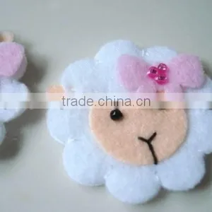 Express Hot Sale High Quality New Products Wholesale Eco Handmade Felt Sheep Shaped Sticker Made in China thumbnail-1