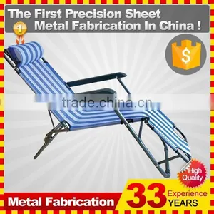 Lightweight Portable Folding Sun Lounger With Head Pillow thumbnail-1