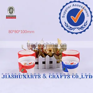 Snowman Hand-Plated Ceramic Tumblers thumbnail-1