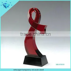 Extravagant Transparency Red Acrylic Award thumbnail-1
