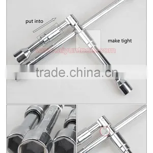 14" Folding Cross Rim Wheel Tyre Wrench Socket Car Auto Tools thumbnail-4