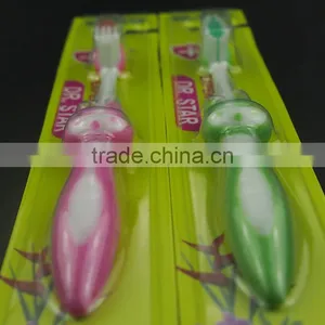 Wholesale Daily Use Travel Office Big Handle Soft Family Funny Kids Tooth Brushes thumbnail-2