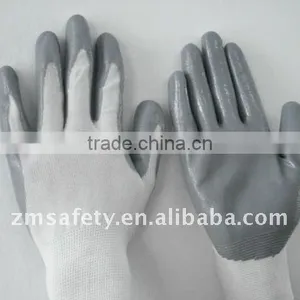 13 Gauge Nylon Industrial Safety Nitrile Coated Working Gloves ZM818-H thumbnail-1
