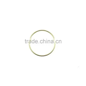 Brass Plate O Ring, High Quality Bright Color Metal O Ring for Handbag Round Ring, Butt Welded Steel Wire Rings ID 2" thumbnail-2