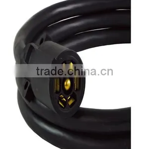 S10095 7 Way Plug Inline Black Trailer Cord Trailer Cable thumbnail-4