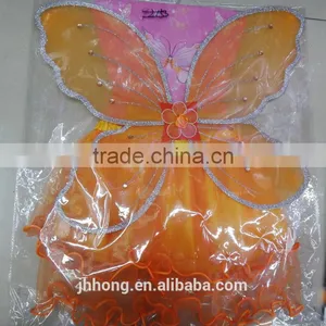 Orange Costume Butterfly Wings Set for Kids thumbnail-1