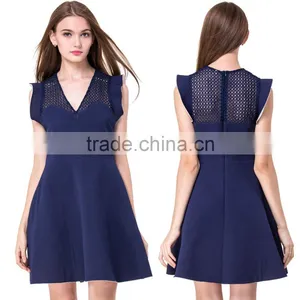 Free Sample 2017 Latest Sleeveless Summer Dress Plain Designs Photos thumbnail-6