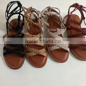 Fashion Falt Sandals Shoes Women 2017 Surplus Bulk Stock Cheap Sale thumbnail-1