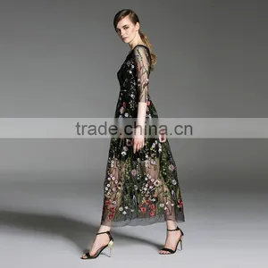 Gypsy Pop Line Evening Dresses Lace Dress Fabric thumbnail-2