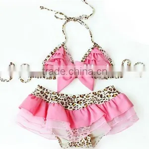 Fashion Little Girl's Bikini With Hat Wholesale thumbnail-2