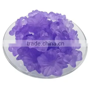 Wholesale Custom Matte Petal Acrylic Beads Cheap Matte Petal Plastic Beads for Diy Jewelry Accessories thumbnail-3