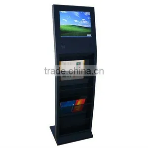 17inch Lcd Black Kiosk Computer All in One Stand Type thumbnail-1