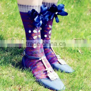 WS-43 Luxury Handmade Crystal Sequins Socks Harajuku Women Wool Warm Ankle Socks Women Wholesales thumbnail-2
