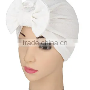 2017 Spring and Summer Europe and the United States Trade India Headscarf Hat Head Cap Bowknot Pineapple Flower Muslim Cap thumbnail-6