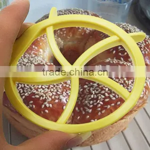 Bread Rolls Cookie Mold Fan Shaped Pastry Cutter Plastic Kitchen Dough Cookie Press Pastry Cake Biscuit Stamp Mould Baking Tool thumbnail-5