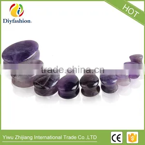 Fashion 7 Colors 5mm to 25mm Stone Drop Shape Ear Plug thumbnail-1