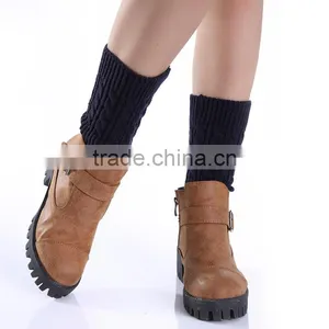 Women Winter Leg Warmers Socks Crochet Knit Boot Socks Toppers Cuffs thumbnail-2