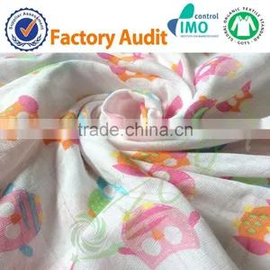 Extremely Soft 100% Organic Cotton Summer Muslin Baby Swaddle Wrap thumbnail-3