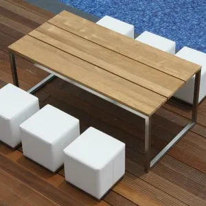 Luxury Outdoor Lounge Furniture Teak Wood Hotel Balcony thumbnail-1