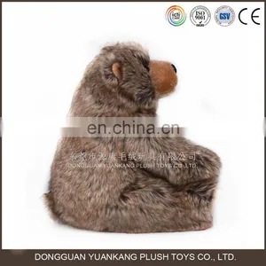 Forest Wild Animal Big Size Plush Toy Fur Grizzly Bear thumbnail-5