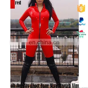 Mix Color Leather Xxxl Pvc Catsuit thumbnail-4