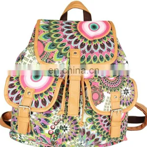 Wholesale Unisex Canvas Sports Travelling Backpack Bag thumbnail-2