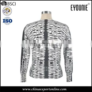 2017 Zebra Pattern Elastic Jacquard Deep V-neck Cardigan thumbnail-6