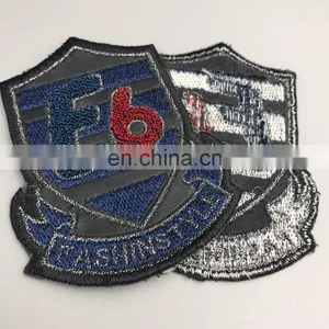 New Design Letters Glass Bead Iron/sew on Patch Chenille Patches thumbnail-3