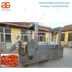 Industrial Continuous Fryer Machine/Automatic Continuous Fried Snacks French Machine For Sale thumbnail-2