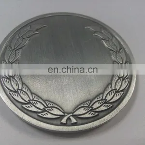 Personalized Design and Logo Zinc Alloy Casting Coin Antique Silver Commemorative Double-side Coin With Flower and Ear of Wheat thumbnail-5