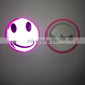 Smile Reflective Pin Badge Metal Badge Cheap Badge Pin thumbnail-4