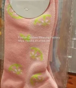 OEM Women Socks, Customize Sports Socks , Jacquard Knitting Cotton Socks thumbnail-3