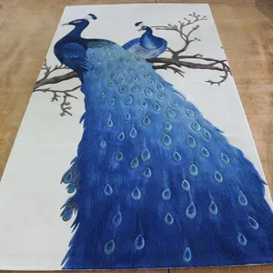 Beautiful Peacock Pattern Rug For Living Room Decor Carpet thumbnail-1